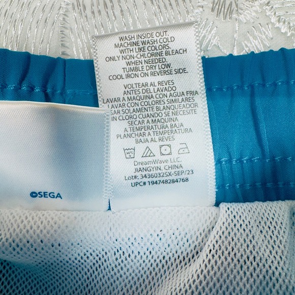 Sonic the Hedgehog Boys Swim Trunks Size 4/5 Blue Black Let's‎ Roll! - Picture 9 of 14